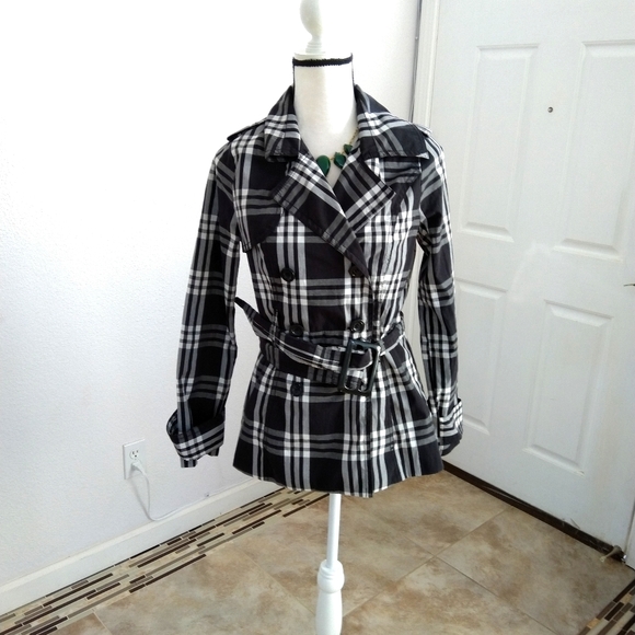 Jou Jou plaid peacoat size small